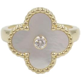 Van Cleef & Arpels-Bague Vintage Alhambra Van Cleef & Arpels-Blanc,Autre