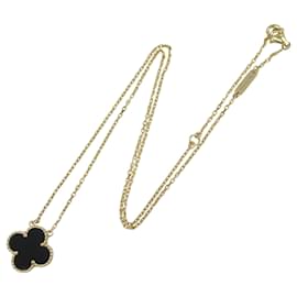 Van Cleef & Arpels-Collier Vintage Alhambra de Van Cleef & Arpels-Noir,Doré