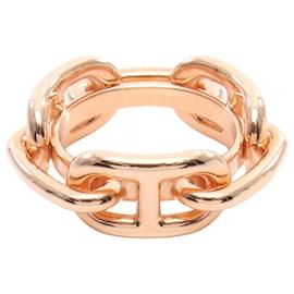 Hermès-Bague à Écharpe Chaine d'Ancre Hermès-Doré