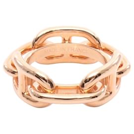 Hermès-Bague à Écharpe Chaine d'Ancre Hermès-Doré