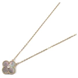 Van Cleef & Arpels-Collier Vintage Alhambra de Van Cleef & Arpels-Marron,Autre