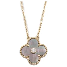 Van Cleef & Arpels-Collier Vintage Alhambra de Van Cleef & Arpels-Marron,Autre