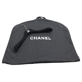 Chanel-LOT GARMENT BAG FOR CHANEL JACKET + BLACK CC LOGO HANGER-Black