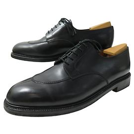 CHAUSSURES JM WESTON 598 DERBY DEMI CHASSE 10.5D 44.5 IN CUOIO NERO Nero