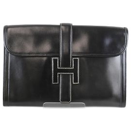 Hermès Jige PM Clutch Tasche Schwarz