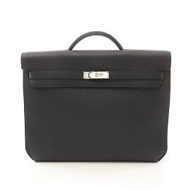Hermès Hermes Kelly Depeche 36 Briefcase Bag Black