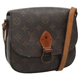 LOUIS VUITTON Bolsa de Ombro Monogram Saint Cloud MM M51243 LV Auth 118946 Monograma