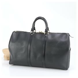 Louis Vuitton-Louis Vuitton Epi Keepall 45 Leather Boston Bag-Black