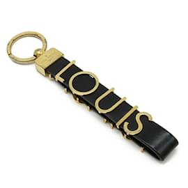 Louis Vuitton-Louis Vuitton Porte-Clés Dragonne Keychain-Black,Golden