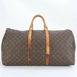 Louis Vuitton-Louis Vuitton Monogram Keepall 60 M41422 Boston Bag-Brown