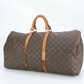 Louis Vuitton-Louis Vuitton Monogram Keepall 60 M41422 Boston Bag-Brown