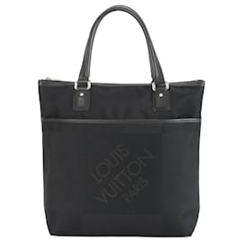 Louis Vuitton-Louis Vuitton Damier Geant Cougar Leather Shoulder Bag-Black