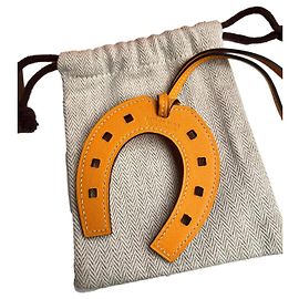 Hermès Paddock Bag Charm Orange Leather Orange