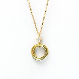 Colar Trinity da Cartier com Diamante Dourado