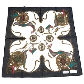 Cachecol Gucci Vintage Azul marinho branco Multicor