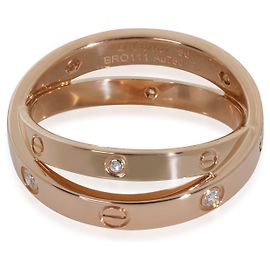 Anello Love in oro rosa e diamanti Cartier Altro