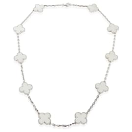 Van Cleef & Arpels-Collier Vintage Alhambra en Or Blanc et Nacre de Van Cleef & Arpels-Autre