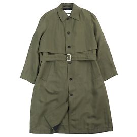 Abrigo de seda de rayón Jil Sander caqui 48 Verde