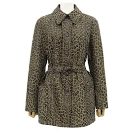 Fendi-Veste en imprimé léopard Fendi Marron 44-Marron