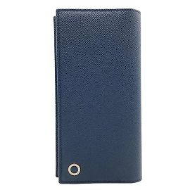 Bulgari Bvlgari Navy Leather Coin Purse Navy blue