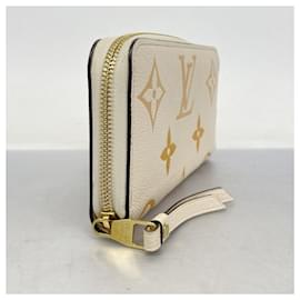 Louis Vuitton-Louis Vuitton Monogram Empreinte Two-Tone Zippy Wallet-Golden,Cream