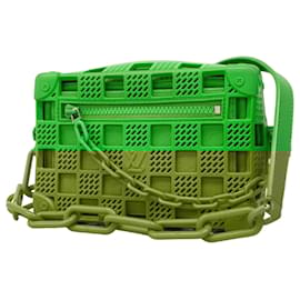 Louis Vuitton-Louis Vuitton Mini Soft Trunk Rubber Shoulder Bag-Green