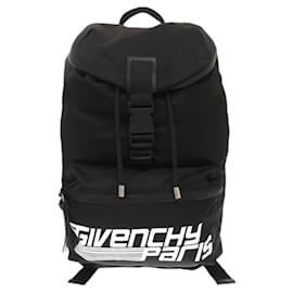 Givenchy Nylon Backpack Black White Yellow