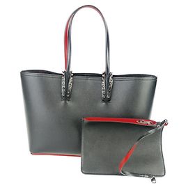 Cabata Small Tote von Christian Louboutin Schwarz Rot