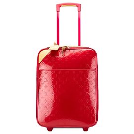 Louis Vuitton Red Monogram Vernis Pegase 45 Red