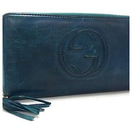 Gucci Soho Interlocking G Long Wallet Orange