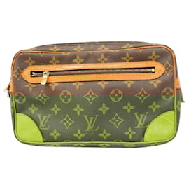 Louis Vuitton-Louis Vuitton Monogram Marly Dragonne GM Clutch Bag-Brown