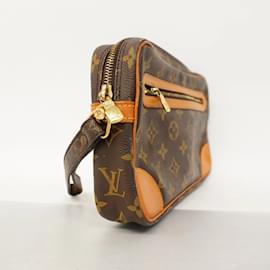 Louis Vuitton-Louis Vuitton Monogram Marly Dragonne GM Clutch Bag-Brown
