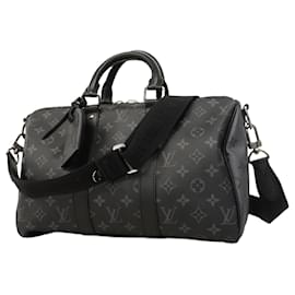 Louis Vuitton-Louis Vuitton Monogram Eclipse Speedy Bandouliere 35 Handbag-Black