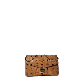 Borsa a spalla con cintura MCM Small Patricia Visetos marrone Marrone