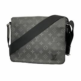 Louis Vuitton-Louis Vuitton Monogram Eclipse District PM NV3 Shoulder Bag-Black