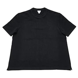 Bottega Veneta-Bottega Veneta Short Sleeve Knit Cashmere Nylon Knit-Black