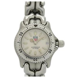 Reloj de cuarzo de acero inoxidable TAG Heuer Sel S99.008M Plata