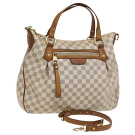 LOUIS VUITTON Borsa Tote Evora MM Damier Azur 2way N41133 LV Auth 130013 Altro
