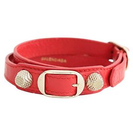 Balenciaga Leather bracelet Red