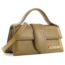Jacquemus-JACQUEMUS - Sac à bandoulière Bambino Jacquemus en cuir vert-Green
