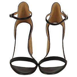 Schwarze/braune Blockabsatzsandalen Maison Martin Margiela Braun Schwarz