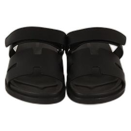 Hermès Hermes Black Chypre Sandals Black