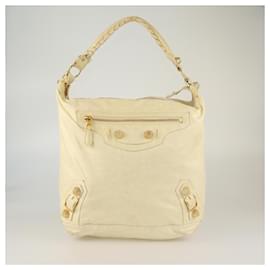 Balenciaga-Balenciaga Cream GGH Day Hobo-Cream