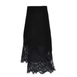 Sciarpa in pizzo macramè nero Valentino Nero