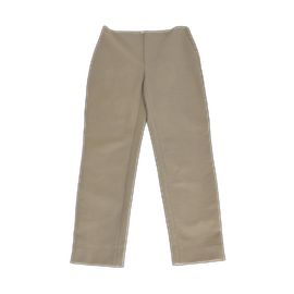 Calça reta bordada em caqui Christian Dior Caqui