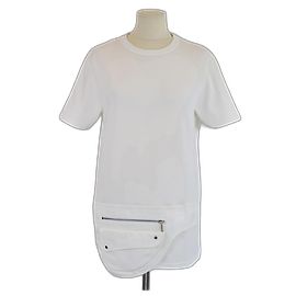 Christian Dior T-shirt Dior Homme bianco con tasca a sella integrata Bianco