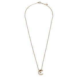 Chanel 18K Roségold Diamant Coco Crush Anhänger Halskette Andere