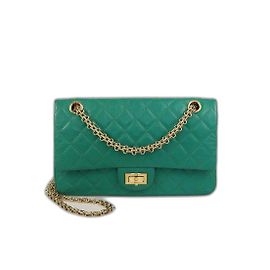 Bolsa de flap 2.55 Reissue 225 matelassada verde envelhecida Chanel Verde