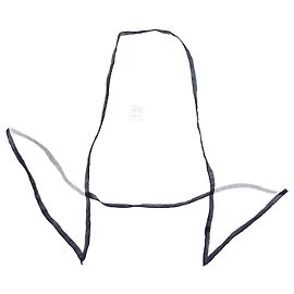 Autre Marque Cachecol de linho branco/azul losangos 100% Capri Branco Azul