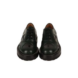 Marni Oxford à lacets découpé laser vert/noir Noir Vert